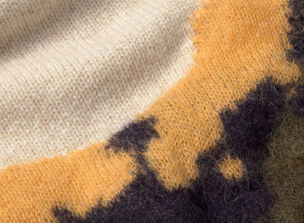 Thinking Mu Aran Bolita Knit - Ecru/Multi