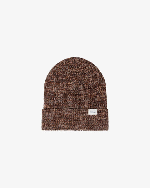 Knowledge Cotton Apparel Twisted Yarn Beanie - Chocolate Torte