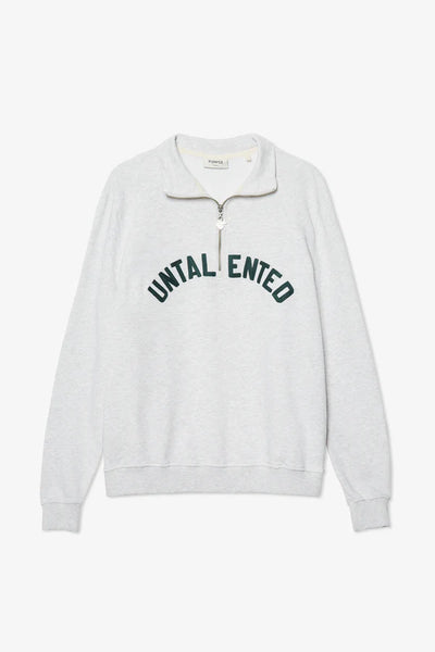Pompeii Untalented 1/4 Zip Sweat - Grey