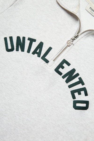 Pompeii Untalented 1/4 Zip Sweat - Grey
