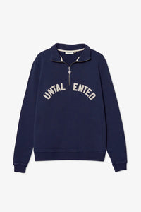 Pompeii Untalented 1/4 Zip Sweat - Navy