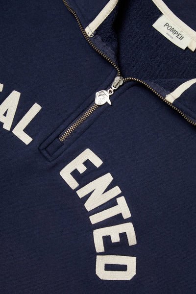 Pompeii Untalented 1/4 Zip Sweat - Navy
