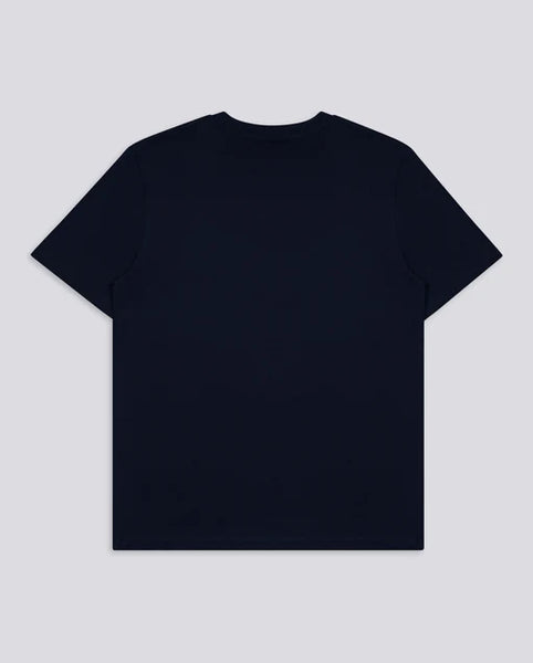 Varanacci Chicken on a Skateboard Embroidered Organic Tee - French Navy