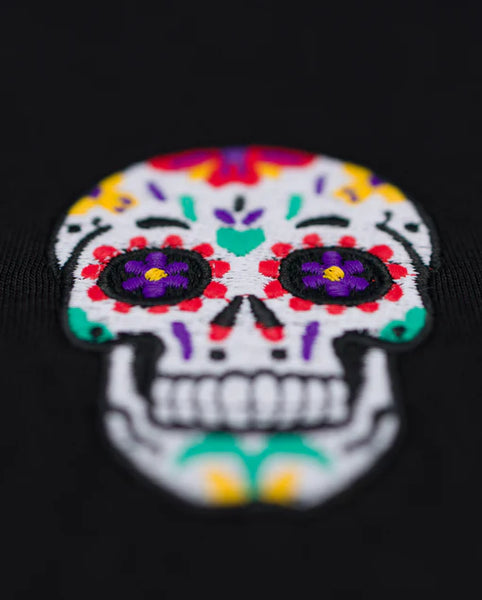 Varanacci Day Of The Dead Embroidered Organic Tee - Black