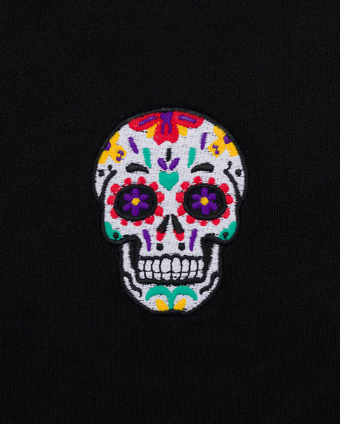 Varanacci Day Of The Dead Embroidered Organic Tee - Black