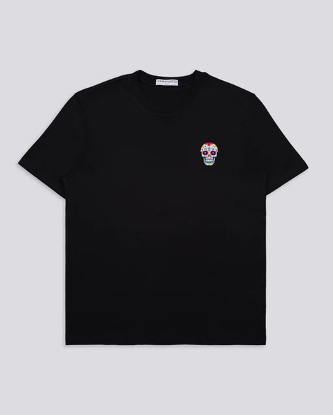 Varanacci Day Of The Dead Embroidered Organic Tee - Black