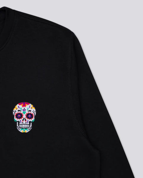 Varanacci Day Of The Dead Skull Sweatshirt - Black