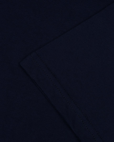 Varanacci Fish On A Bike Embroidered Organic Tee - French Navy