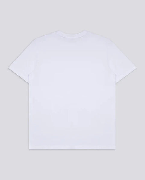 Varanacci Monkey Drinking Tea Embroidered Organic Tee - White