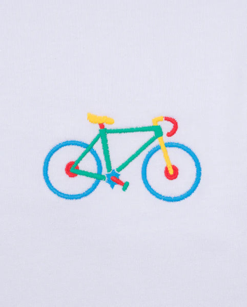 Varanacci Multi Bike Embroidered Organic Tee - White