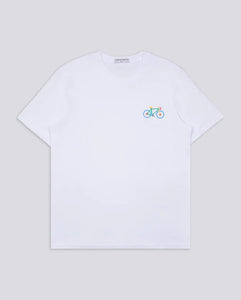 Varanacci Multi Bike Embroidered Organic Tee - White