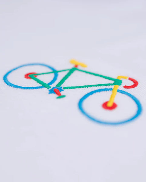 Varanacci Multi Bike Embroidered Organic Tee - White