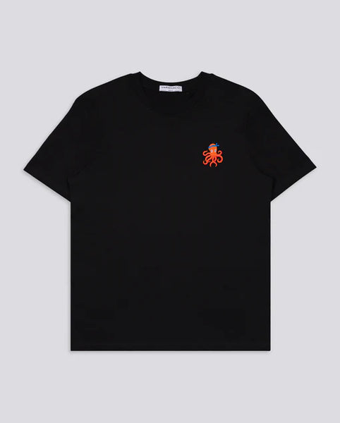 Varanacci Octopus Embroidered Organic Tee - Black