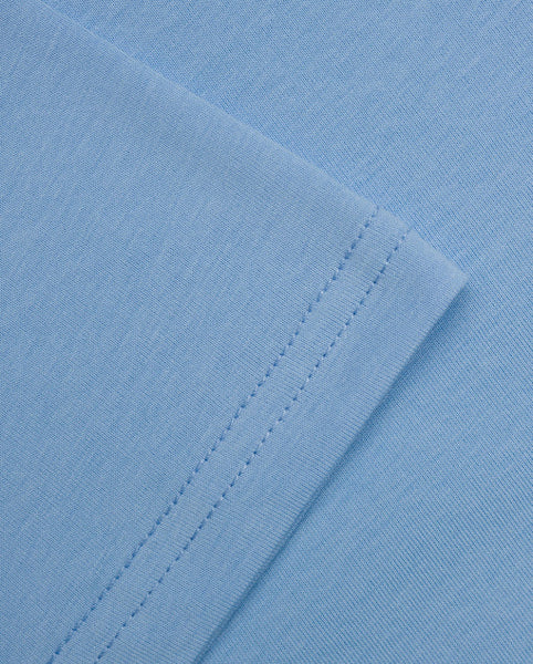 Varanacci Shark Embroidered Organic Tee - Blue Soul