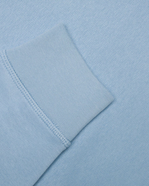 Varanacci Shark Embroidered Organic Sweatshirt - Sky Blue