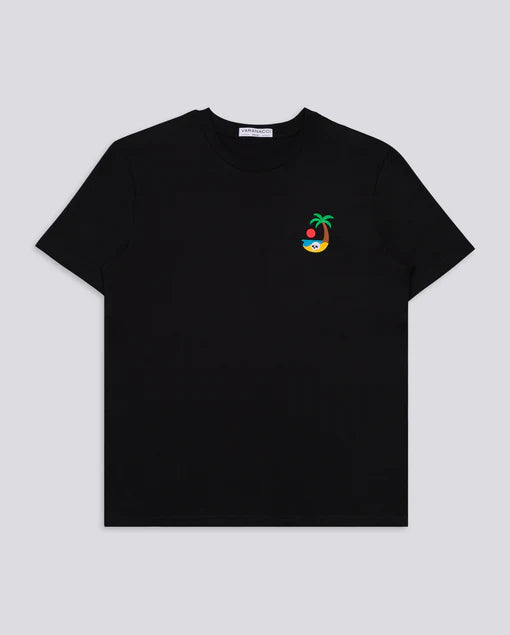 Varanacci Skull Island Embroidered Organic Tee - Black