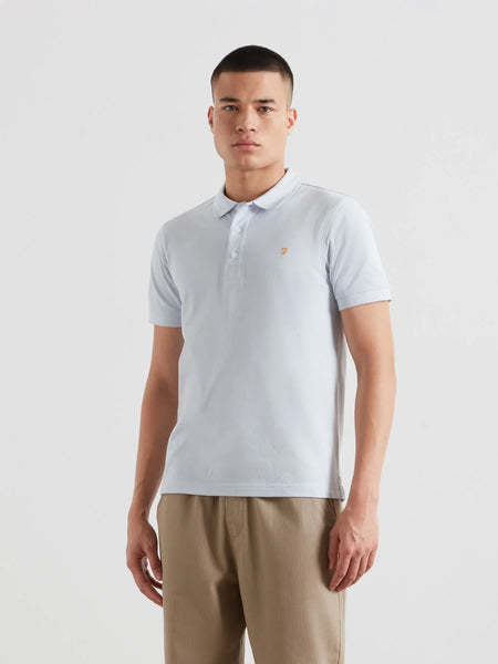 Farah Blanes S/S Polo - Blue Nickle