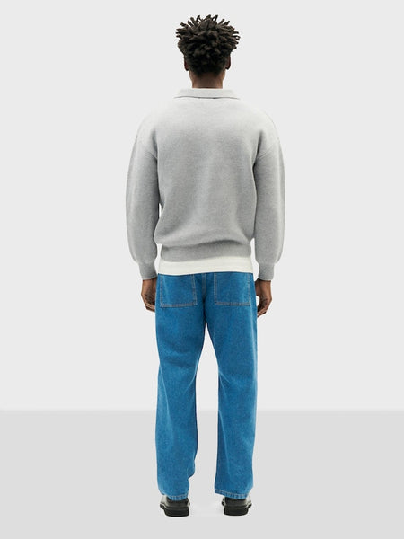 Thinking Mu Aritz Sweater - Grey Melange