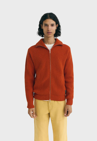 Thinking Mu Ekaiz Zip Thru Knit - Apricot