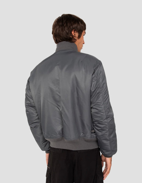 Schott  Aircamps Tactical Bomber Jacket With Double Zipper - Oversized - Pewter