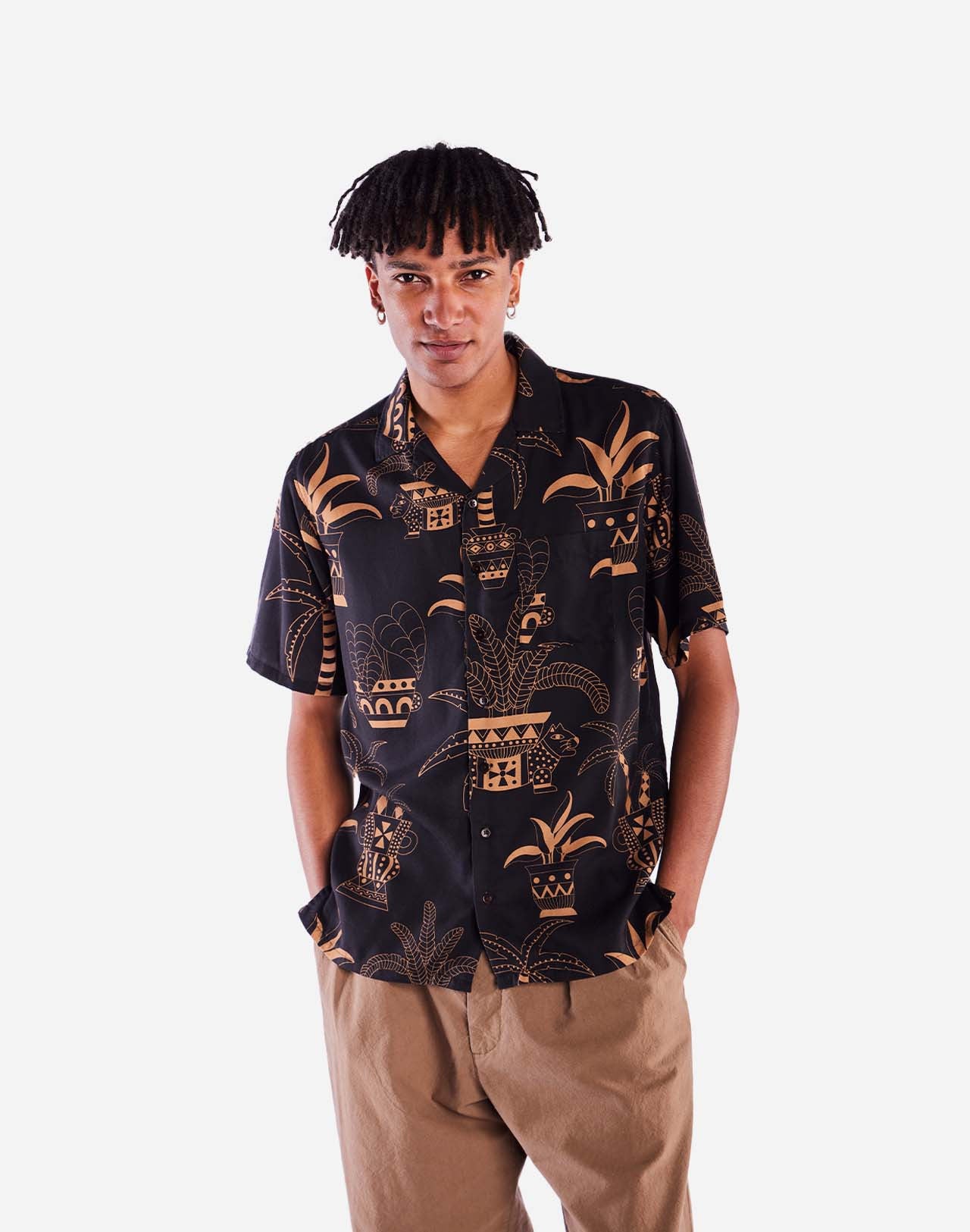 Olow Aloha S/S Shirt - Ceramic Pots