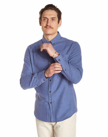 OLOW Strato Flannel Shirt - Indigo