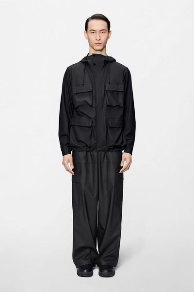 Rains Pocket Jacket - Black