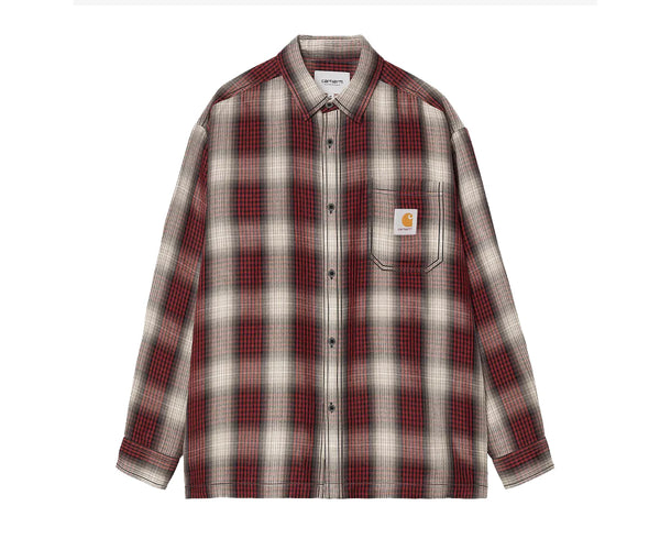 Carhartt WIP Harlin L/S Shirt - Harlin Check/Chili Pepper