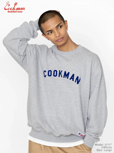 Cookman Arch Logo Sweatshirt - Heather Grey