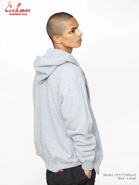 Cookman Chef Hat LA Zip Hoodie - Heather Grey