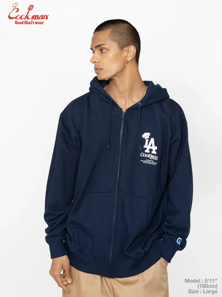Cookman Chef Hat LA Zip Hoodie - Navy