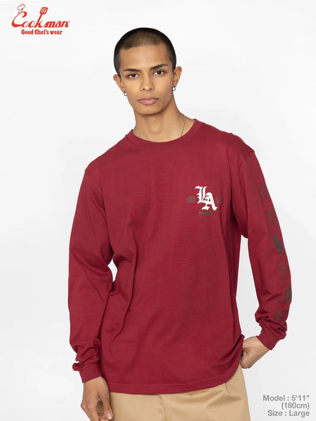 Cookman L/S Gelato Tee - Wine