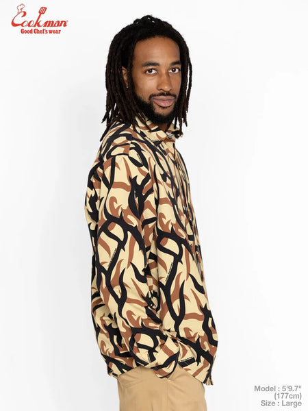 Cookman L/S Work Shirt - Tribal Camo - Beige