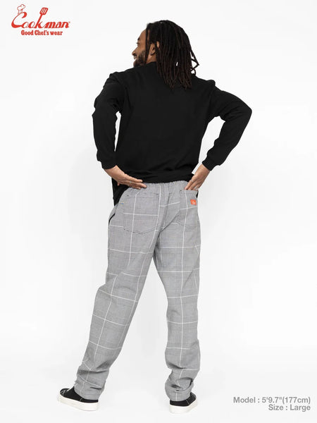 Cookman Chefs Pants - Glen Check Black