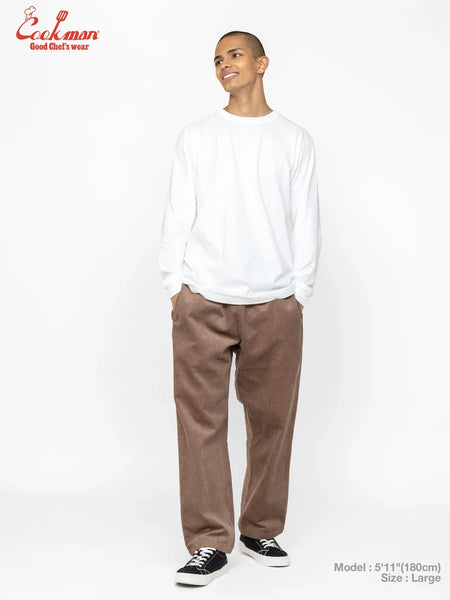 Cookman Semi Wide Corduroy Chefs Pants - Cocoa Brown