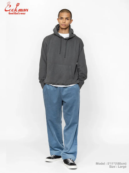 Cookman Semi Wide Corduroy Chefs Pants - Blue/Grey
