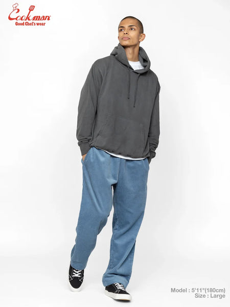 Cookman Semi Wide Corduroy Chefs Pants - Blue/Grey