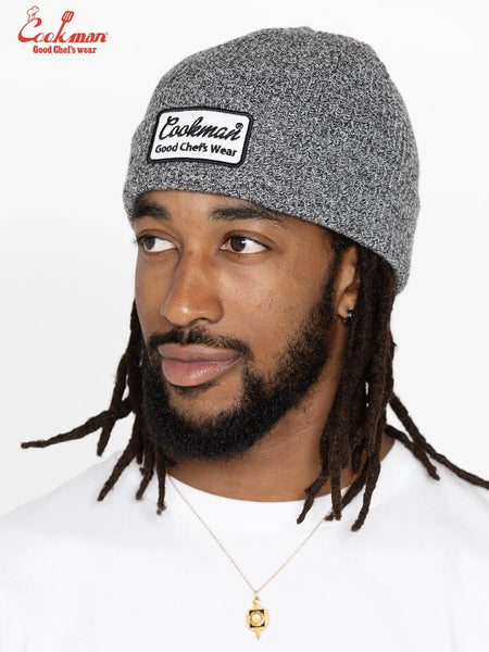 Cookman Embroidered Patch Beanie - Heather Grey