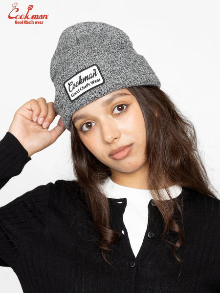 Cookman Embroidered Patch Beanie - Heather Grey