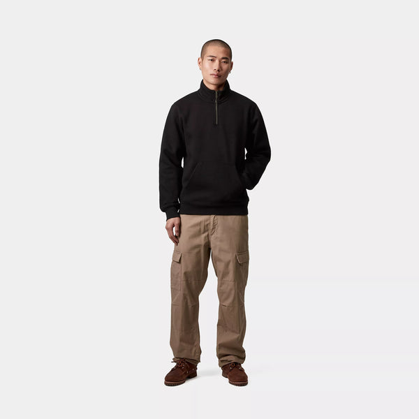 Carhartt Chase Neck Zip Sweat - Black/Gold