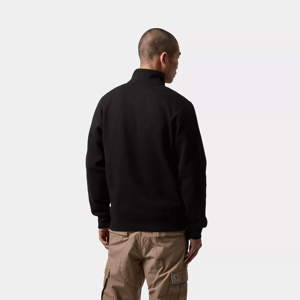 Carhartt Chase Neck Zip Sweat - Black/Gold