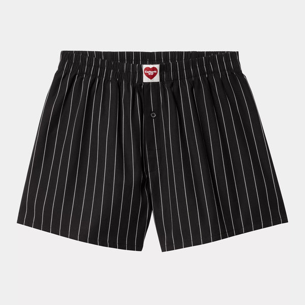 Carhartt Seaton Stripe Cotton Boxers - Black