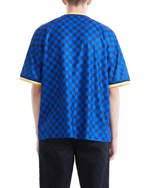 Deus Ex Machina Showroom Moto Jersey Tee - Lapis Blue