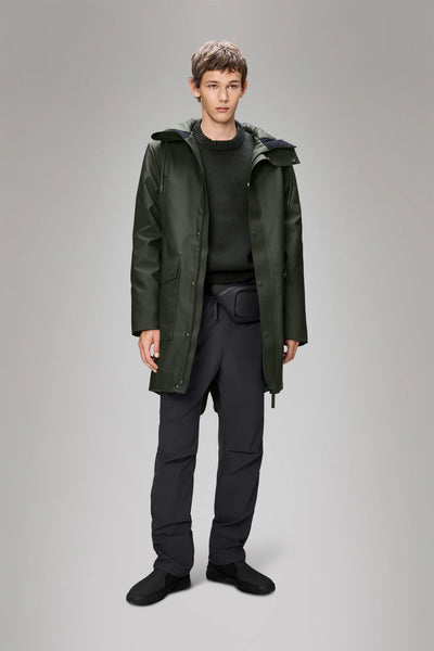 Rains Nome Long Parka - Green