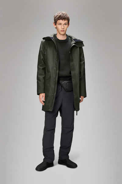 Rains Nome Long Parka - Green