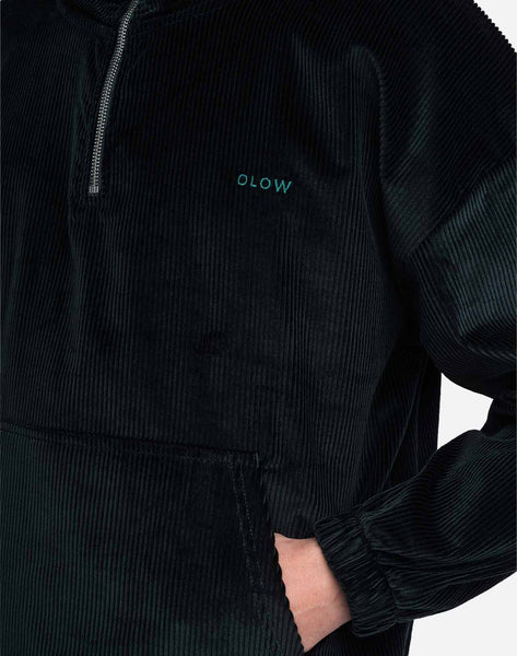 Olow Bangor Half Zip Sweat -  Forest Green