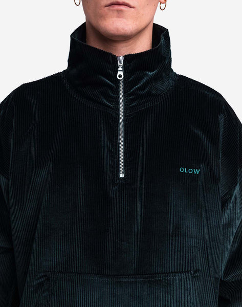 Olow Bangor Half Zip Sweat -  Forest Green
