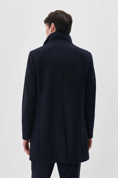Matinique Harvey N Wool Coat - Dark Navy