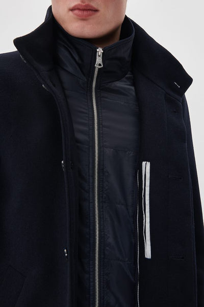 Matinique Harvey N Wool Coat - Dark Navy