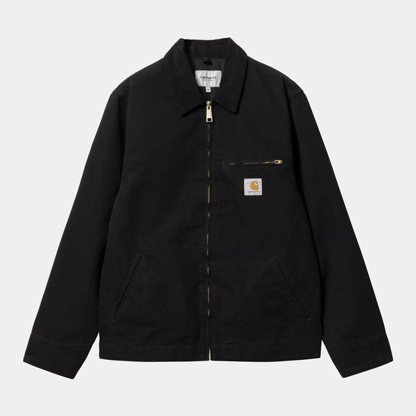 Carhartt Detroit Jacket (Summer) - Black/Black Rinsed